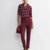Fashion Sportscraft Evie Capri Pant in Wine