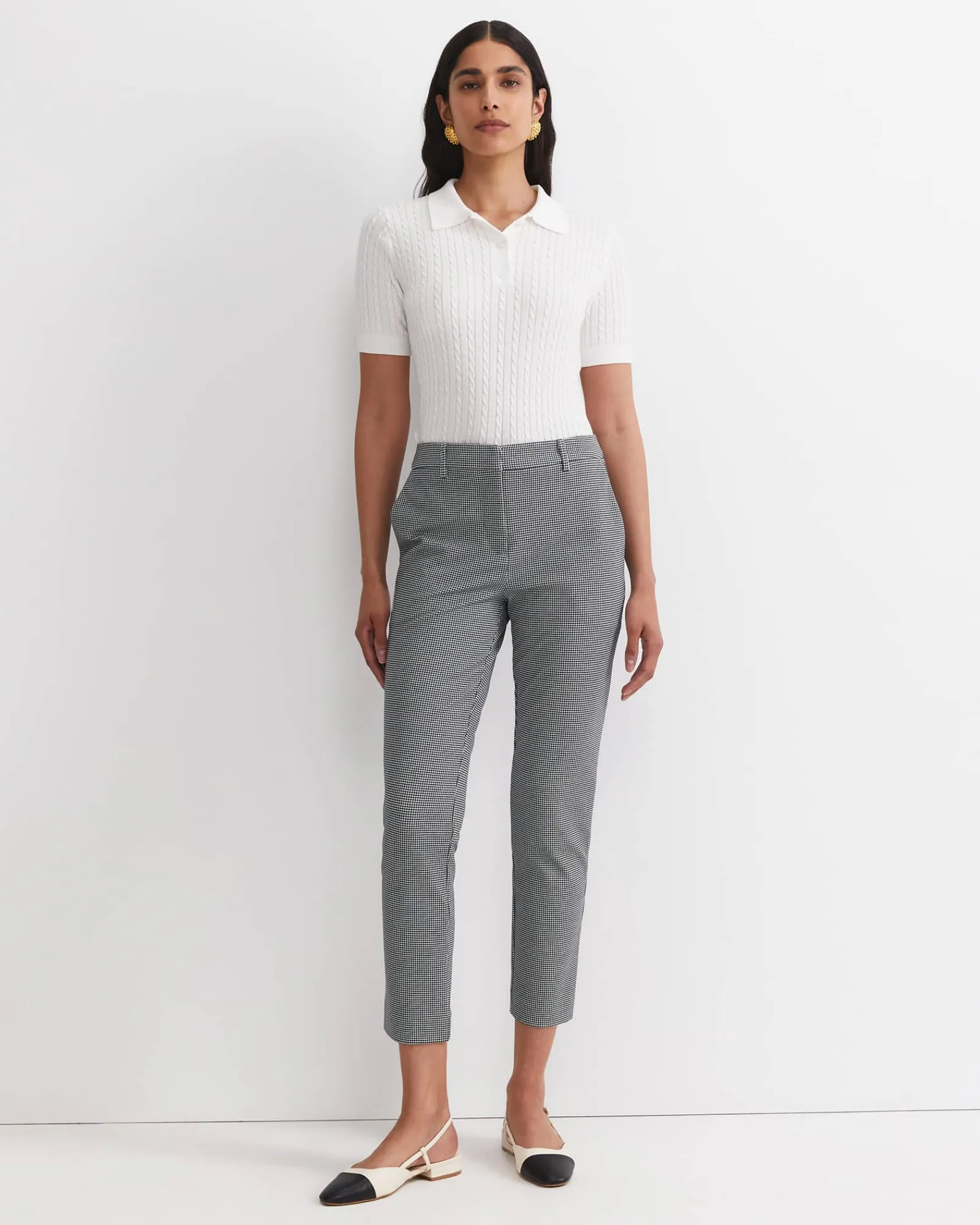 Online Sportscraft Evie Houndstooth Ponte Pant in Blackwhite Black/white