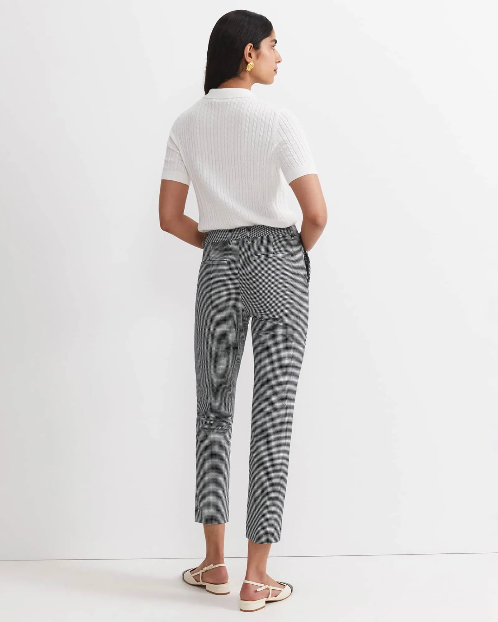 Online Sportscraft Evie Houndstooth Ponte Pant in Blackwhite Black/white