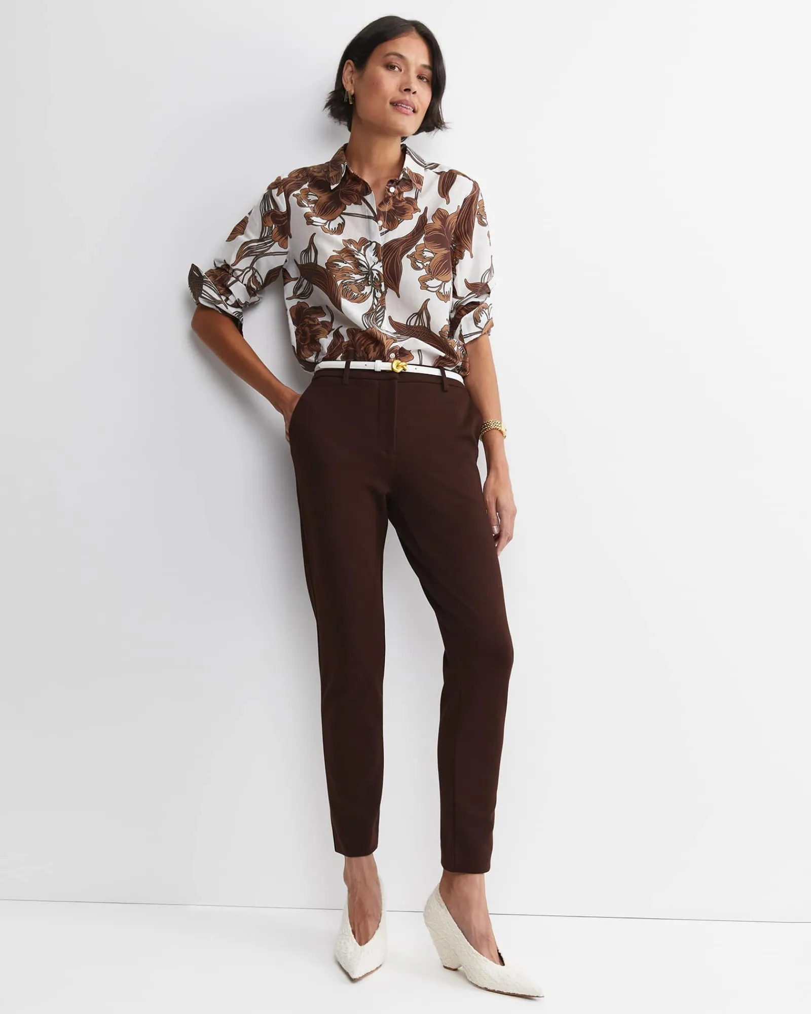 Online Sportscraft Evie Ponte Pant in Chocolate