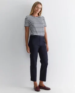 New Sportscraft Evie Straight Capri Pant in Classic Navy ClassicNavy