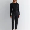 Clearance Sportscraft Evie Straight Capri Pant in Black