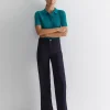 Clearance Sportscraft Evie Wide Leg Pant in Classic Navy ClassicNavy