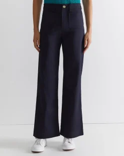 Clearance Sportscraft Evie Wide Leg Pant in Classic Navy ClassicNavy