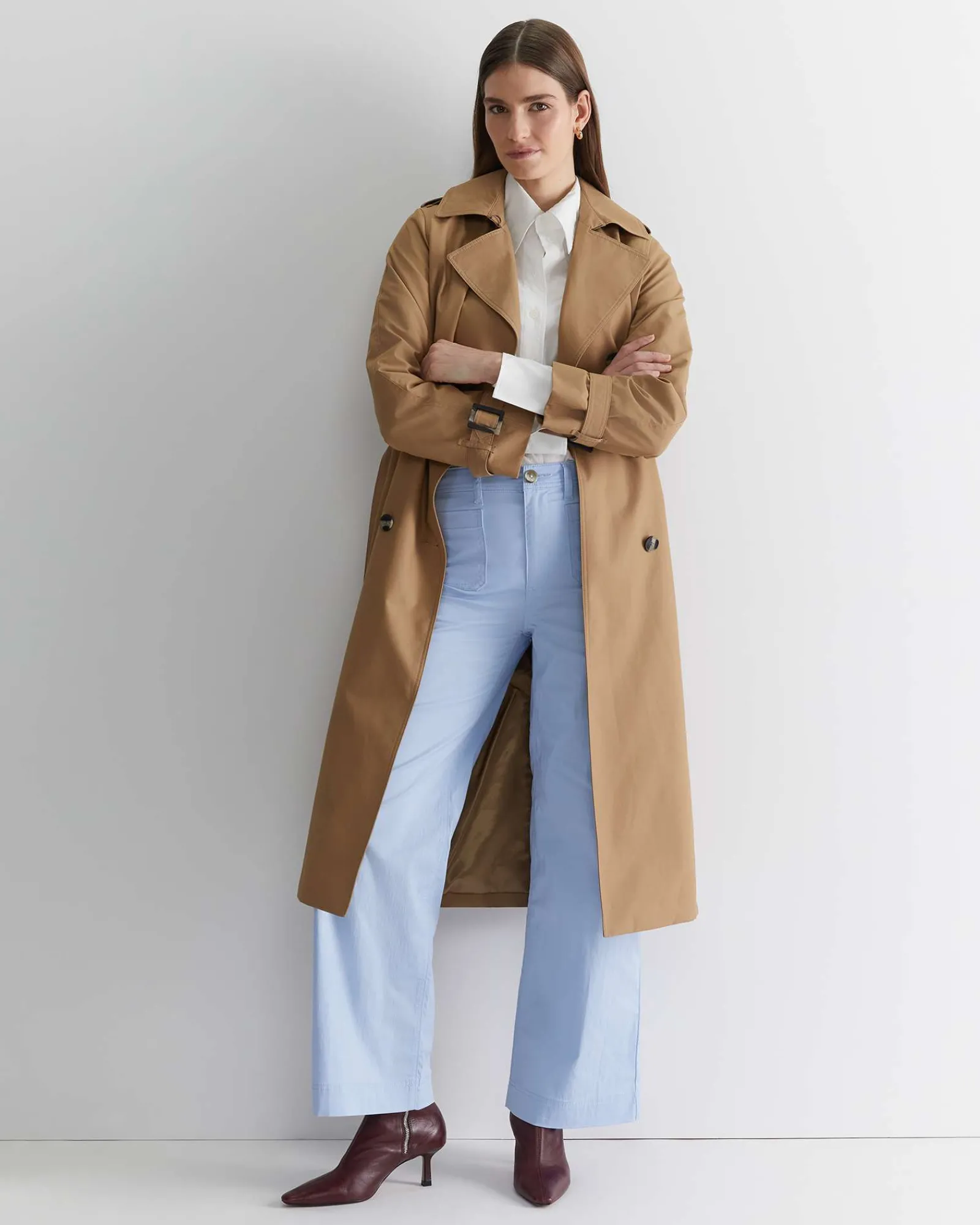 Discount Sportscraft Evie Wide Leg Pant in Pale Blue PaleBlue