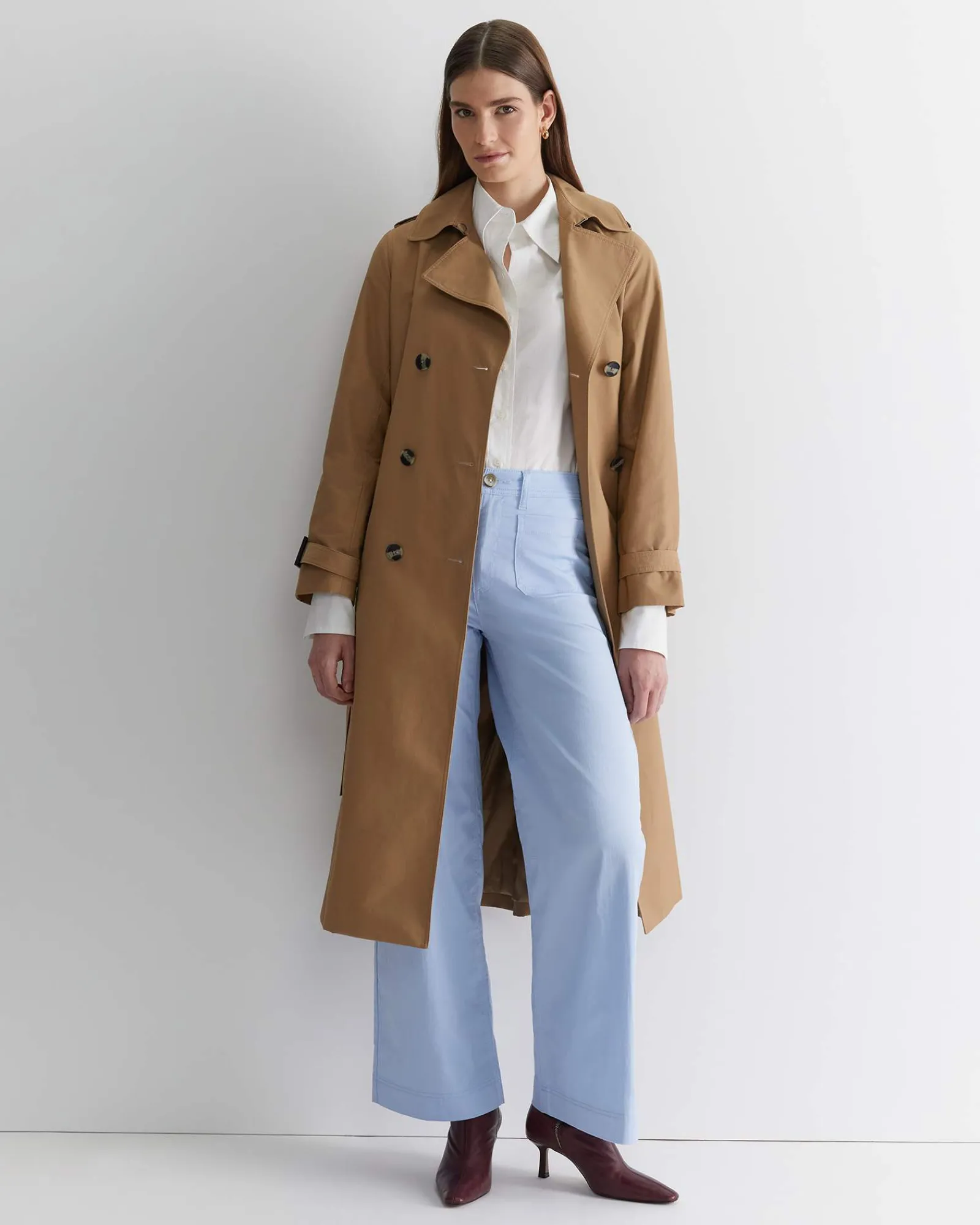 Discount Sportscraft Evie Wide Leg Pant in Pale Blue PaleBlue