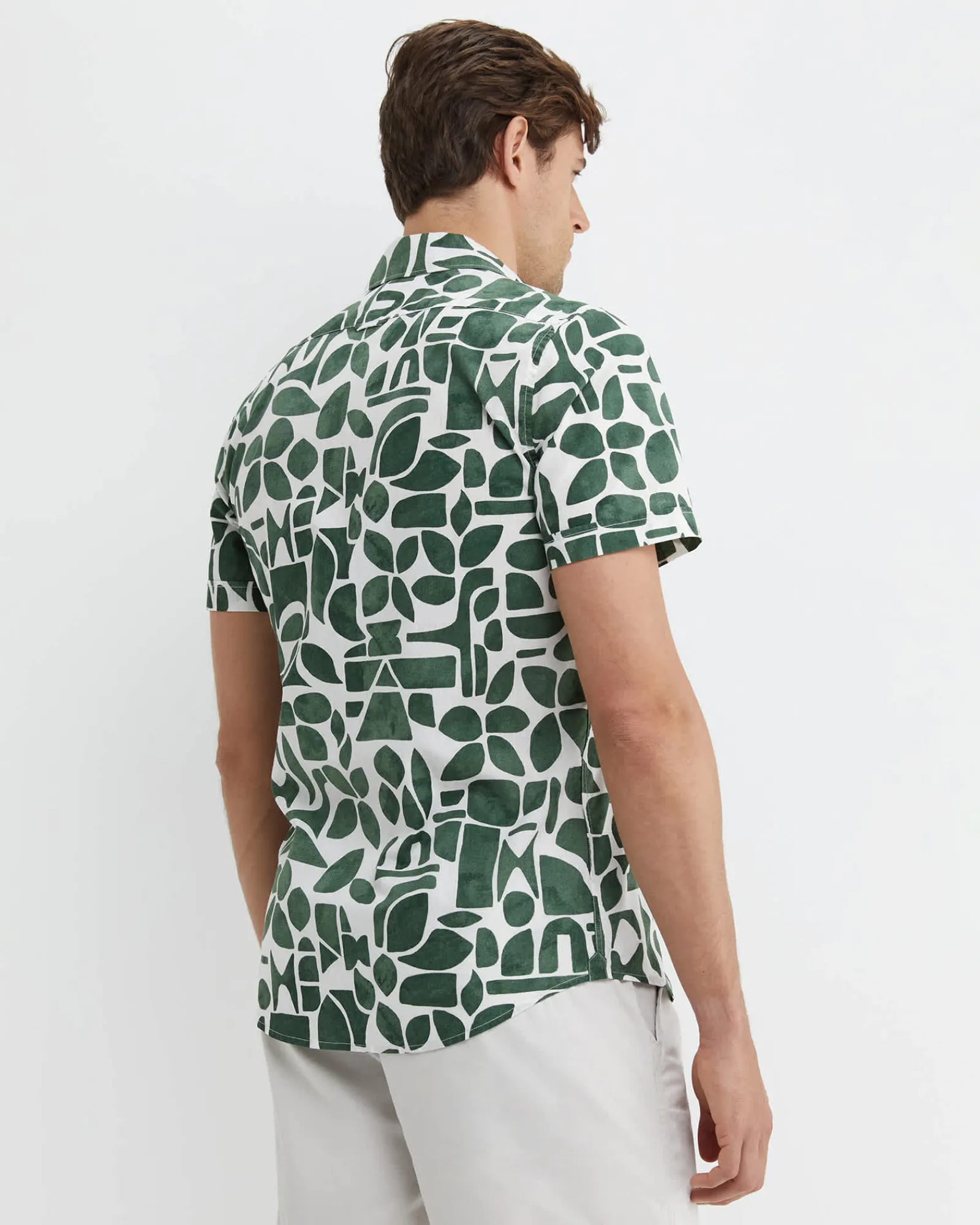 New Sportscraft Ezra Short Sleeve Shirt in Elm