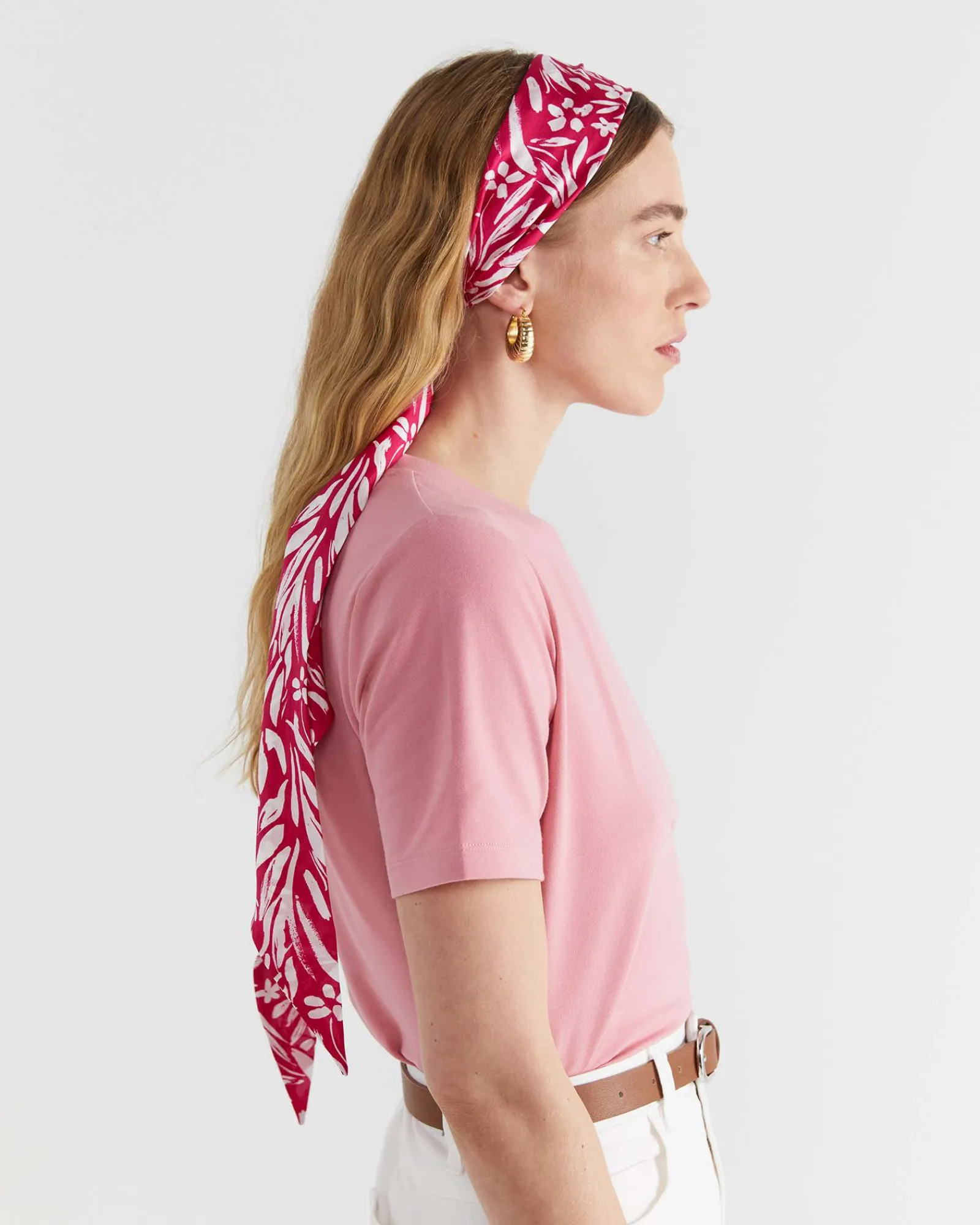 Outlet Sportscraft Farrah Silk Scarf in Pink Multi PinkMulti