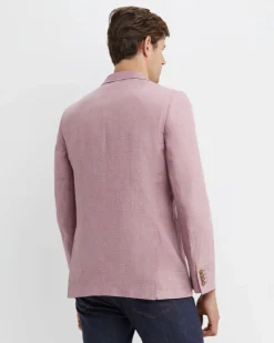 New Sportscraft Farrer Linen Sports Jacket in Dusty Pink DustyPink