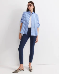 New Sportscraft Felicity Denim Pull On Pant in Washed Indigo WashedIndigo