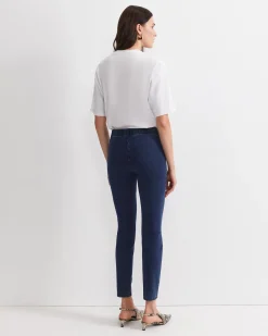 New Sportscraft Felicity Denim Pull On Pant in Washed Indigo WashedIndigo
