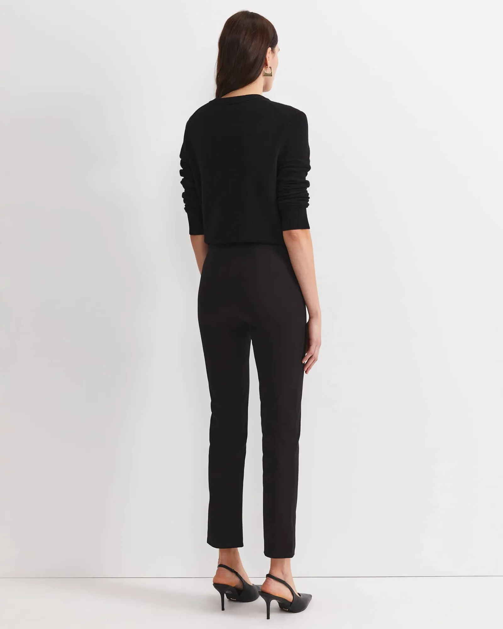Sale Sportscraft Felicity Flat Front Slim Pant in Black