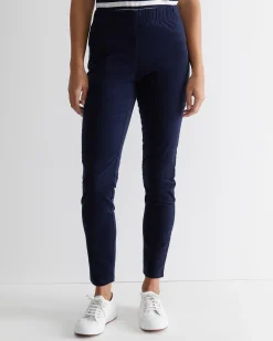 New Sportscraft Felicity Velvet Pull On Pant in Navy
