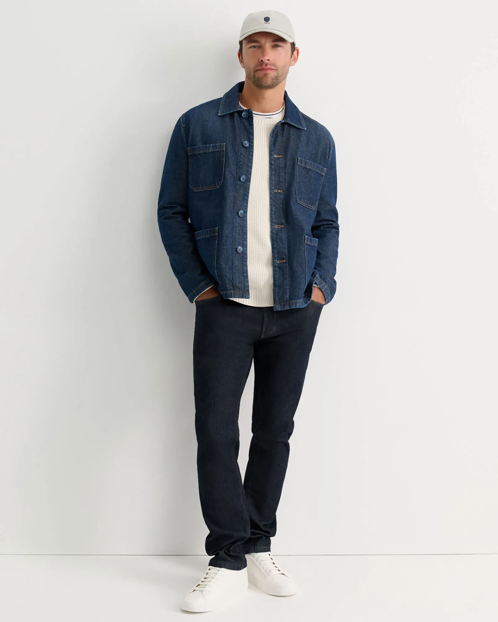 Hot Sportscraft Finn Rib Crew Neck Knit in Milk