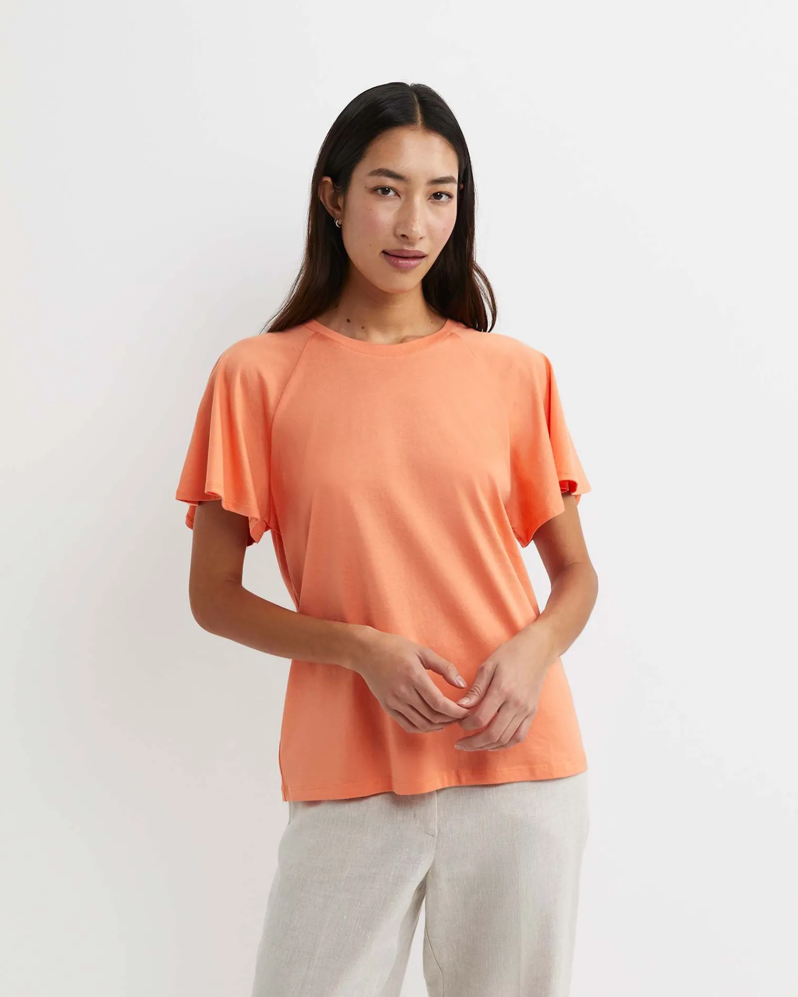 Hot Sportscraft Flutter Short Sleeve Tee in Tangerine