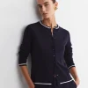 Outlet Sportscraft Francis Merino Cardigan in Navy