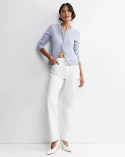 Fashion Sportscraft Francis Merino Cardigan in Ice Blue IceBlue