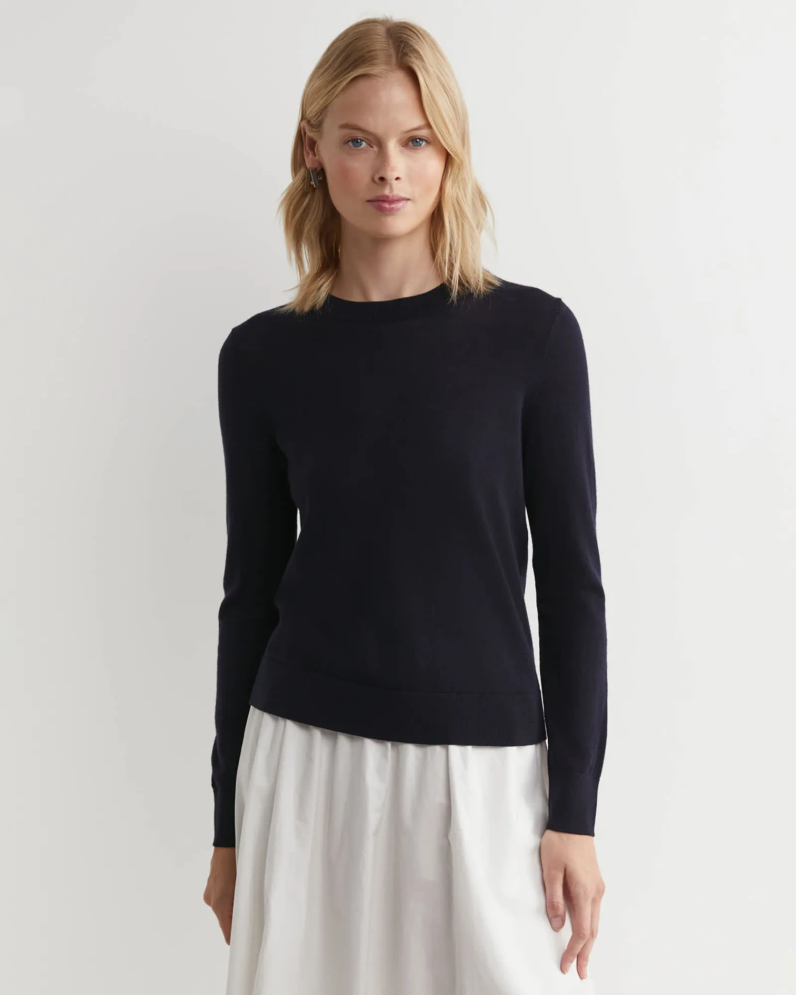 Clearance Sportscraft Francis Merino Crew Neck Knit in Navy