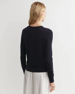Clearance Sportscraft Francis Merino Crew Neck Knit in Navy