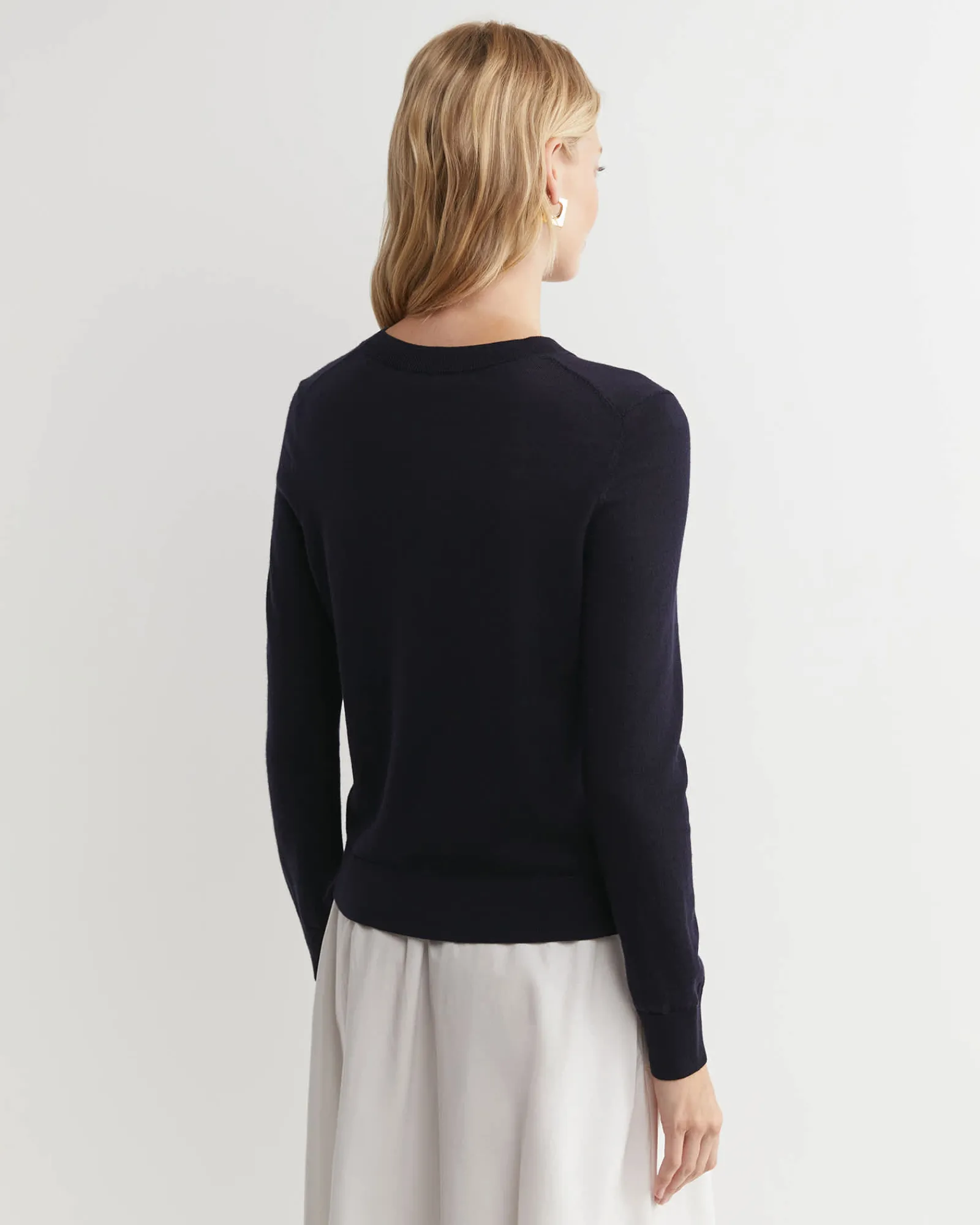 Clearance Sportscraft Francis Merino Crew Neck Knit in Navy