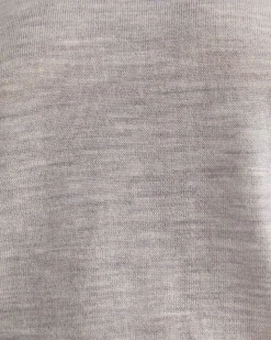 Clearance Sportscraft Francis Merino Crew Neck Knit in Silver Melange SilverMelange