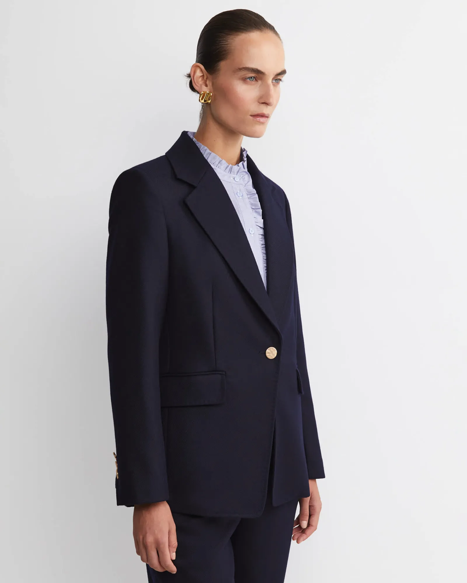 Clearance Sportscraft Frankie Single Breasted Blazer in Navy