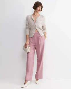 Hot Sportscraft Frankie Wide Leg Pleat Pant in Dusty Pink DustyPink
