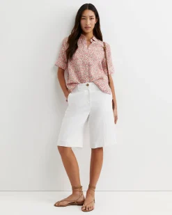 Best Sportscraft Freya Bermuda Linen Short in White