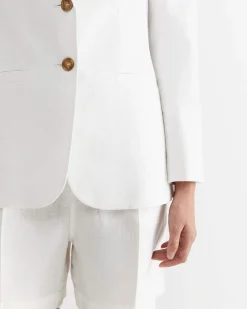 Hot Sportscraft Freya Linen Blazer in White