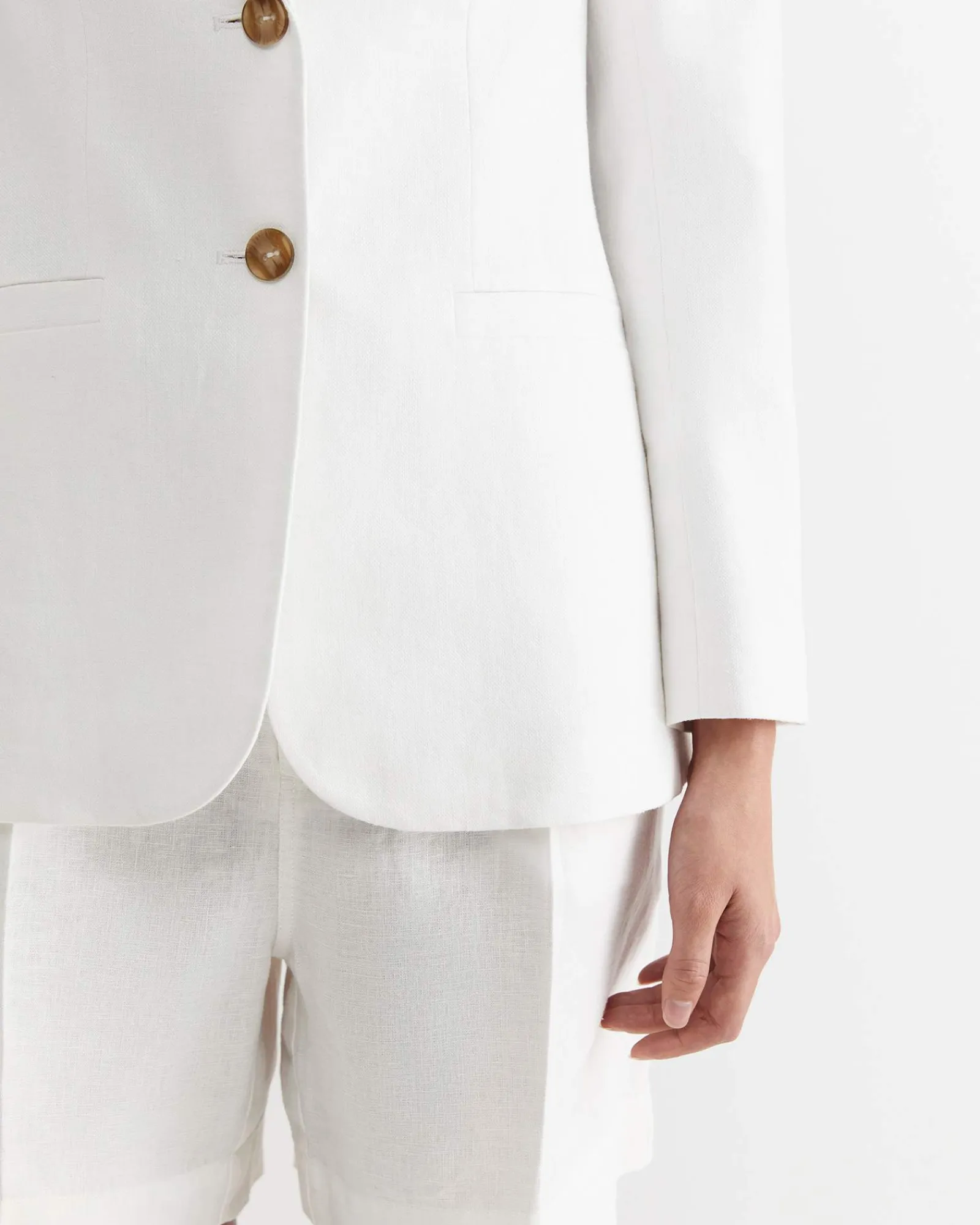 Hot Sportscraft Freya Linen Blazer in White