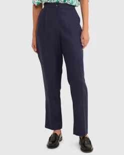 Sale Sportscraft Freya Linen Pant in Navy