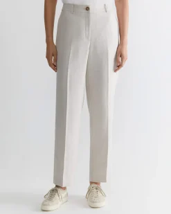 Discount Sportscraft Freya Straight Linen Pant in String