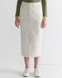 Sale Sportscraft Gabi Midi Skirt in Ecru