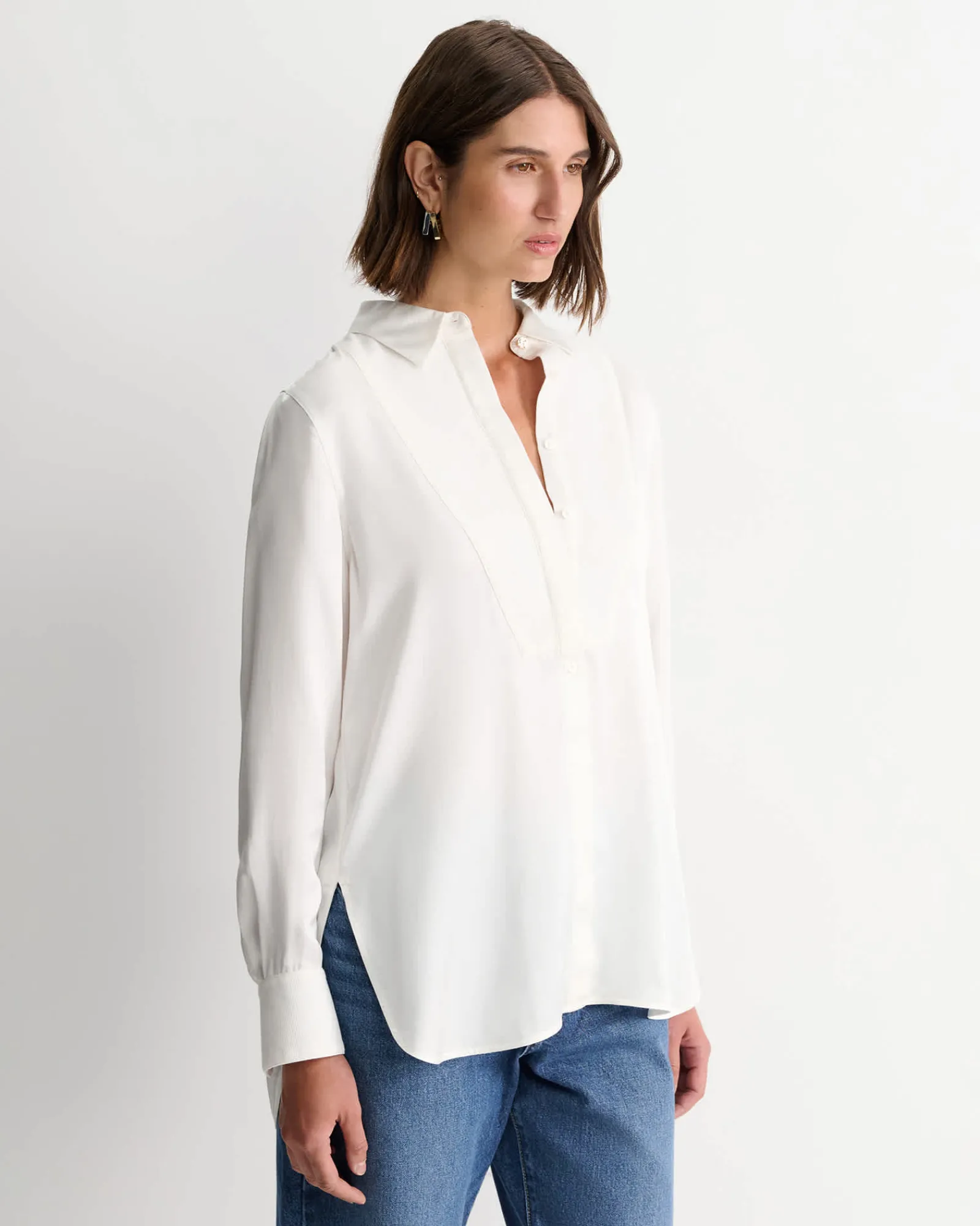 Clearance Sportscraft Garbo Tuxedo Shirt in White