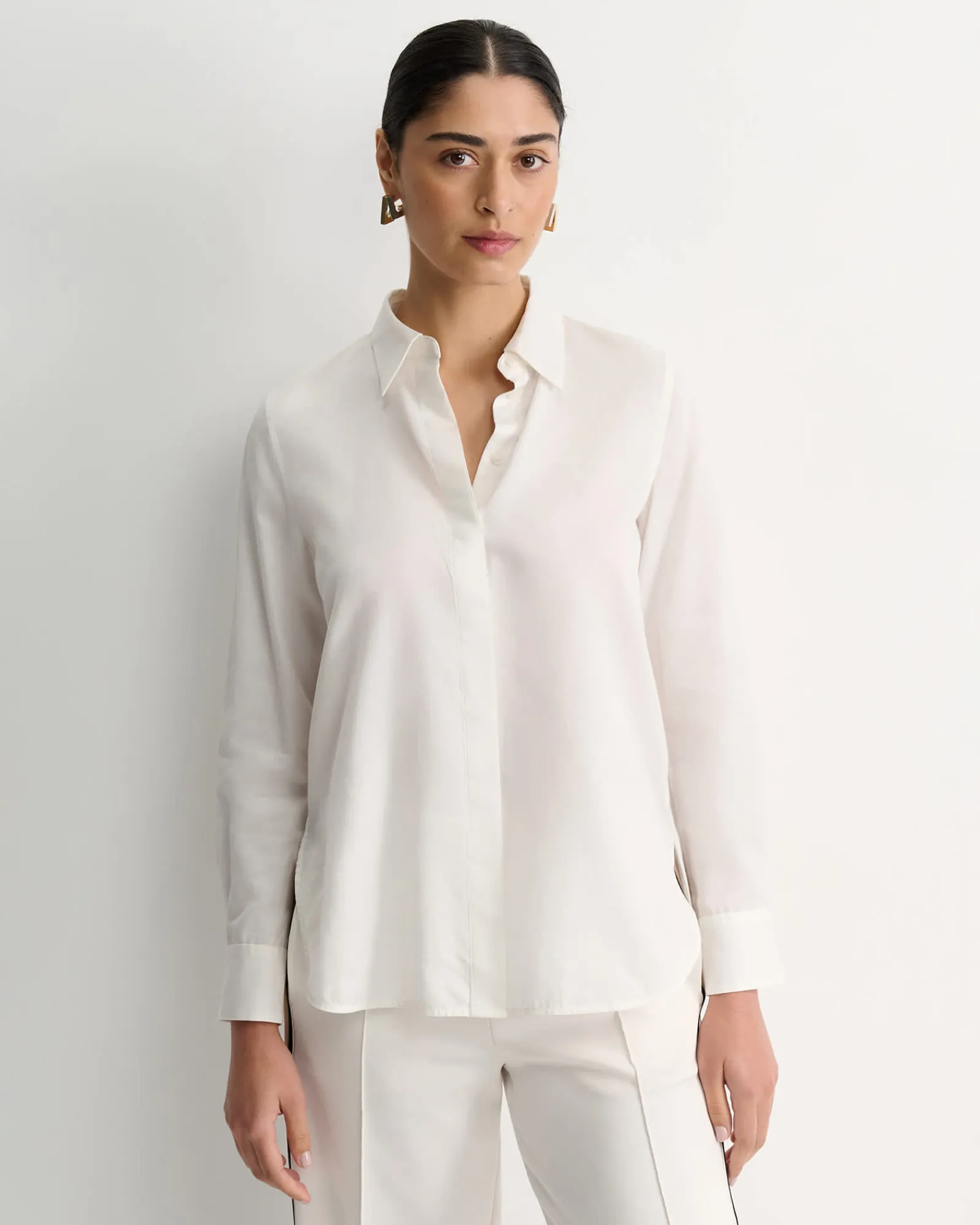 Best Sportscraft Georgia Long Sleeve Shirt in White
