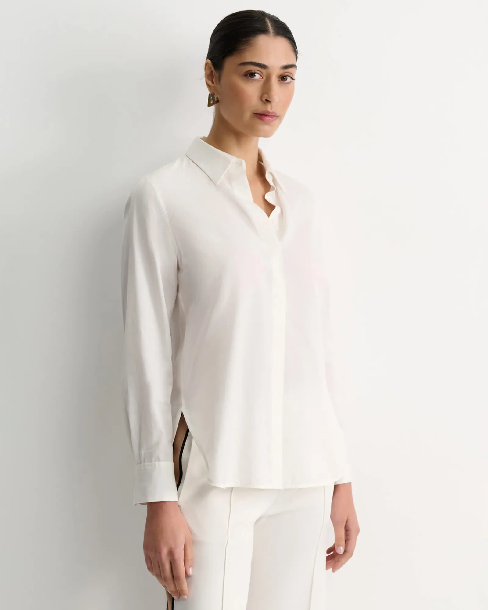 Best Sportscraft Georgia Long Sleeve Shirt in White