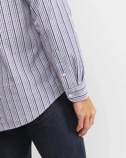 Outlet Sportscraft Gibson Long Sleeve Check Shirt in Fig