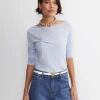 Fashion Sportscraft Gigi Babywool Twist Top in Ice Blue IceBlue