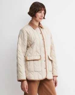 New Sportscraft Gillian Lightweight Quilted Jacket in Canvas
