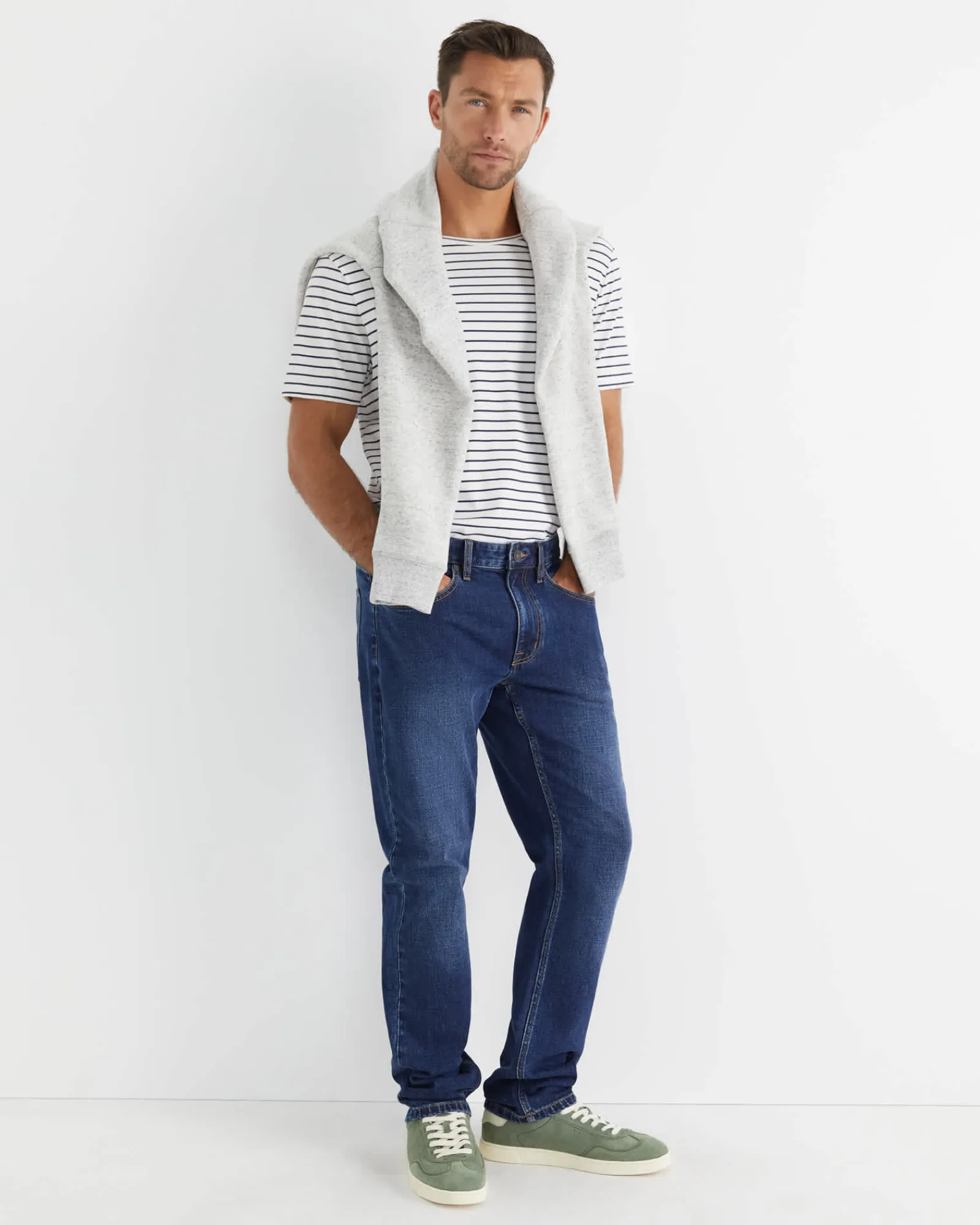 Discount Sportscraft Grayson Straight Jean in True Blue TrueBlue