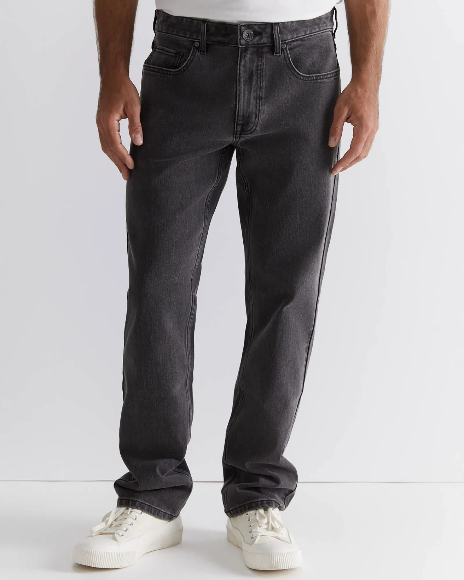 New Sportscraft Grayson Straight Jean in Dark Grey DarkGrey