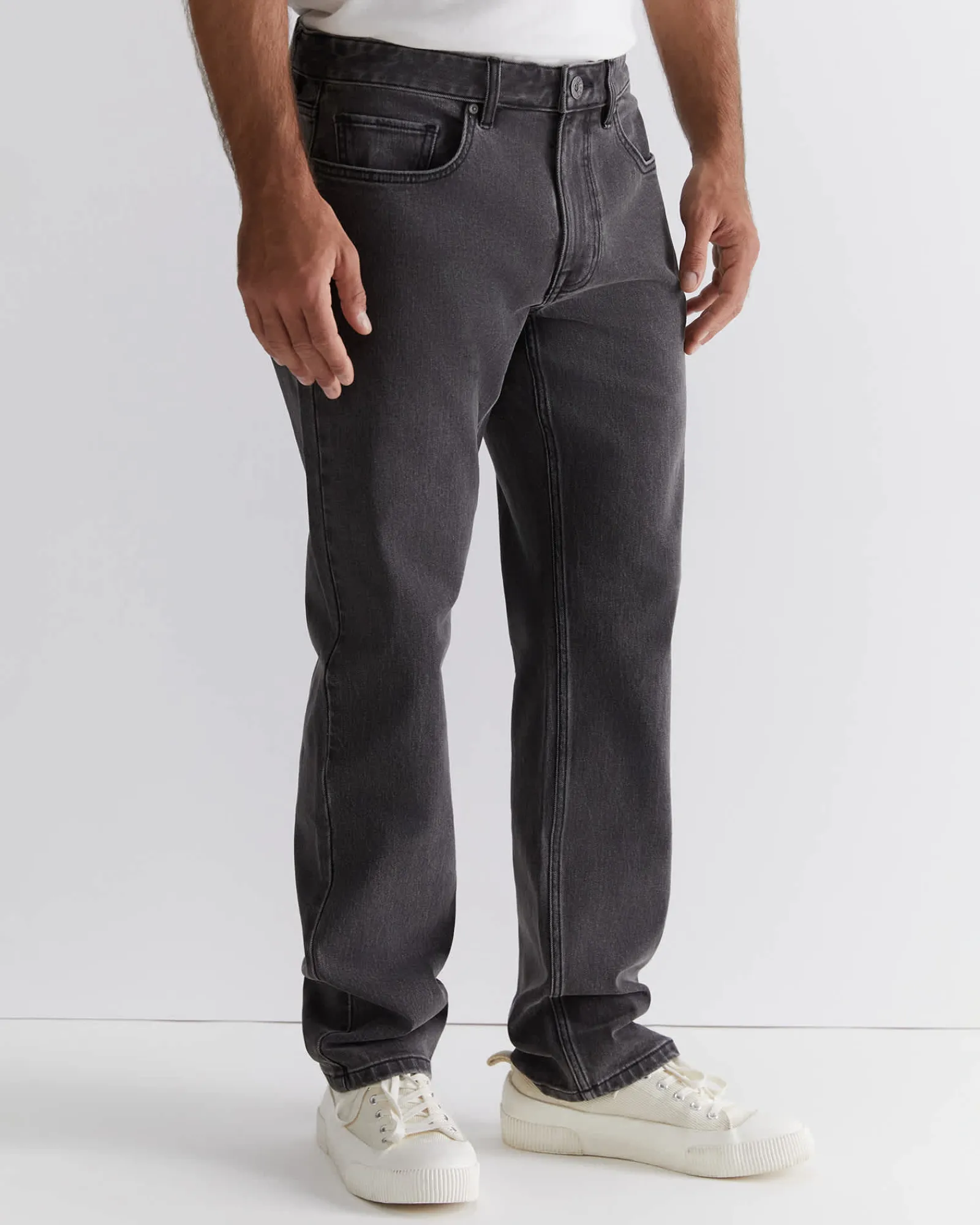 New Sportscraft Grayson Straight Jean in Dark Grey DarkGrey