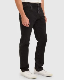 Online Sportscraft Grayson Straight Jean in Washed Black WashedBlack