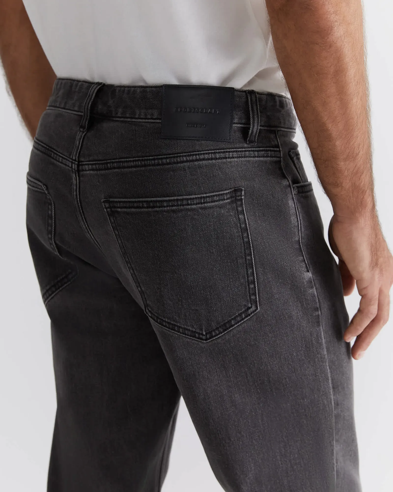 New Sportscraft Grayson Straight Jean in Dark Grey DarkGrey