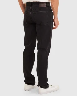 Online Sportscraft Grayson Straight Jean in Washed Black WashedBlack