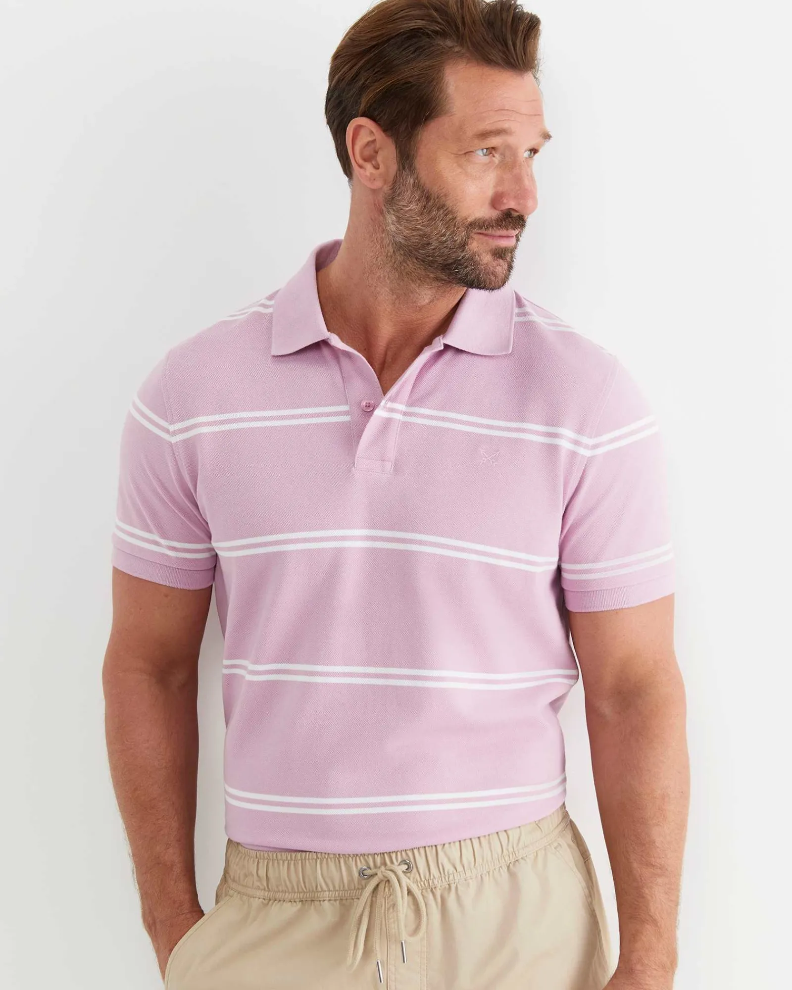 Discount Sportscraft Hall Polo in Dusty Pink DustyPink