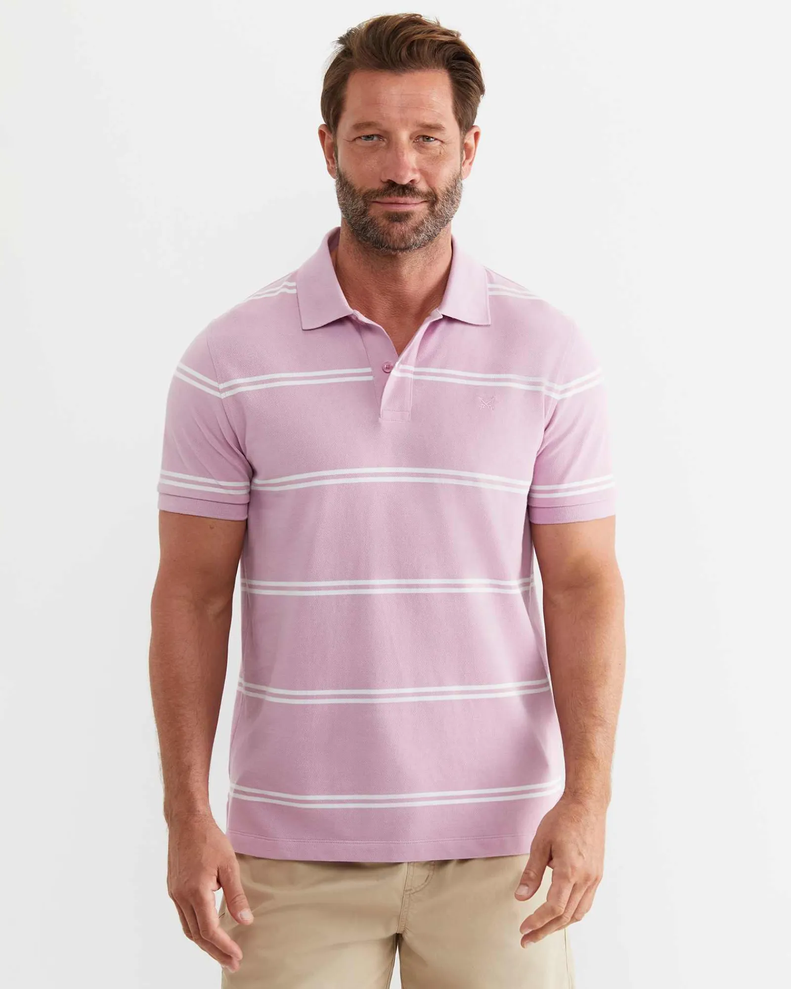 Discount Sportscraft Hall Polo in Dusty Pink DustyPink