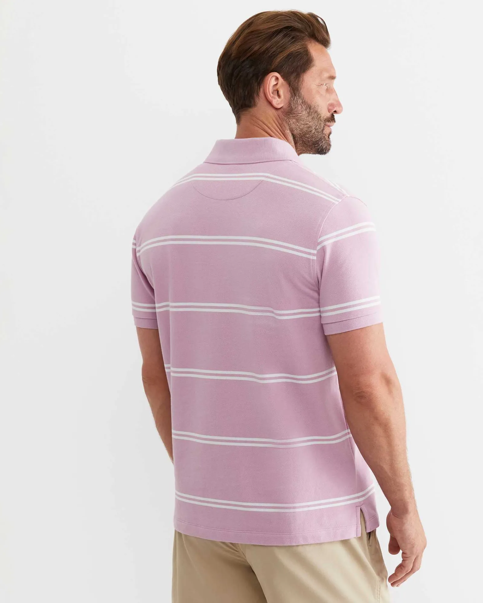 Discount Sportscraft Hall Polo in Dusty Pink DustyPink