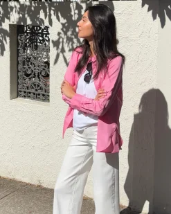 Hot Sportscraft Hannah Cotton Silk Shirt in Roseberry