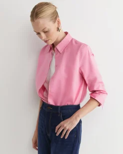 Hot Sportscraft Hannah Cotton Silk Shirt in Roseberry